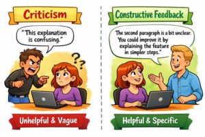criticism vs constructive feedback